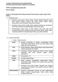 3.2 perluasan kuasa british di perak, selangor, negeri sembilan dan pahang. Perluasan Kuasa Asing Sejarah Studocu