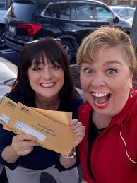 Special thanks to this amazing lady, Cheryl Tolan of Placer Title 🙌♥️ for  going out of her way to meet Shannon outside of Pilates class this morning  to drop off our SLO