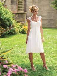 Tea Length Wedding Dress Short Cap Sleeves Casual Wedding Dress Short Wedding Dress Tea Length Wedding Dress