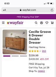 Cecilia Groove Dresser Hashtag Home Double Dresser Home