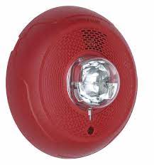 System Sensor Chime Strobe Unmarked Red 54tp69 Chscrl Grainger