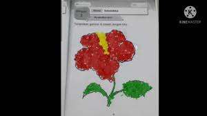 Bunga mawar bunga raya bunga anggerik. Bunga Raya Menggunakan Teknik Kolaj Youtube