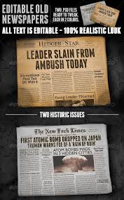 Two Vintage Folded Newspaper Mockups Photoshop Psd Folded Magazine Old Paper Available Here Https Graph Mockup Psd Mockup Template