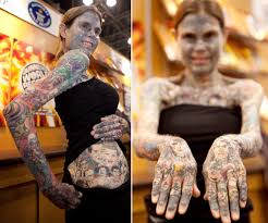 Eyeliner tattoo eyebrow tattoo older women with tattoos old tattoos microblading eyebrows cover tattoo permanent makeup cover up eyes. Meet The World S Most Tatooed Woman Celebrities Nigeria