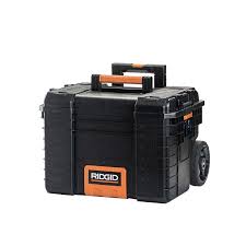 You can also look for other ways to bring more organization to your workspace with tool bags, work benches and tool chests. Ridgid 22 In Pro Gear Cart Tool Box In Black 221734 The Home Depot Rolling Tool Box Portable Tool Box Tool Box