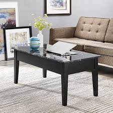 Dorel Living Faux Marble Lift Top Coffee Table With Storage Black Walmart Com Coffee Table Coffee Table Wood Lift Top Coffee Table