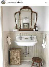 You could go vintage and farmhouse, or modern and farmhouse. Farmhouse Style Bathroom Bathroom Decor Farmhouse Bathroom Decor House Bathroom