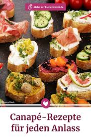 Schnittchen Belegen Canape Rezepte Fur Jeden Anlass Liebenswert Magazin Schnittchen Sind Der Klassiker Unter Den Canapes Gida Elle Yenen Yemekler Brunch