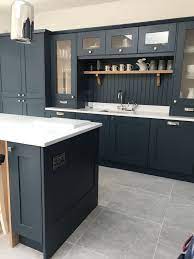 Check spelling or type a new query. Navy Kitchen With Tongue And Groove Back Splash White Marble Effect Quartz Worktops And Grey Limestone Tile Navy Kitchen Grey Kitchen Floor Stone Kitchen Floor