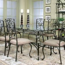 تصاميم طاولات وكراسي حديدية لغرف الطعامتصميم جديد لطاولات الطعام المصنوعة من الحديد مع Glass Dining Table Rectangular Dining Room Table Glass Dining Room Table