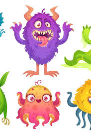 Cartoon Monster Mascot Halloween Funny Monsters Bizarre Gr 960001 Illustrations Design Bundles In 2020 Funny Monsters Cartoon Monsters Halloween Funny