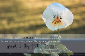 KJV Bible Wallpapers: Great is Thy Faithfulness - Lamentations 3:22-23
