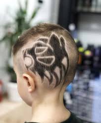 Boy child hairstyles greatly vary in uniqueness, simplicity, and length. Barbarian Style A Twitter Hairstyle For Kids With Tiger Design Barbarianstyle Undercut Undercutboys Undercutdesign Undercuthairstyle Undercutnation Undercuts Undercutsforboys Hairstyle Haircut Find More Impressive Undercut Styles For Small