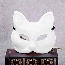 Masquerade masks have been around for centuries and are still popular items for any costume party or festive celebration. Fdgbcf Blank Fox Face Mask Cosplay Decoration Diy Handmade Costume Party Unpainted White Mask Party Masquerade Masks Blanks Amazon Co Uk Sports Outdoors