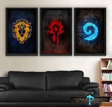 Modern home hd printed fashion wall art poster frame 5 pieces pictures game world of warcraft room decor canvas painting. Hearthstone Horde Alliance Hs Wow World Of By Pjdesignillustration Boy Room Paint Game Room Decor Game Room Family