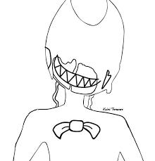 The top area of this demon is melted which obscures its eyes. Corrupted Bendy Bendy And The Ink Machine Amino