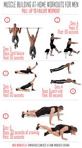 At Home Workouts For Men Pullup To Failure Workout Home Workout Men At Home Workouts Muscle Building Workouts