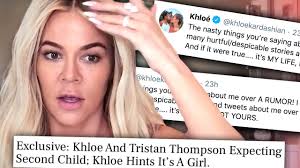 Revealed days after kylie jenner's big baby news. Khloe Kardashian Reacts To Rumors She S Pregnant With Her Second Child Youtube