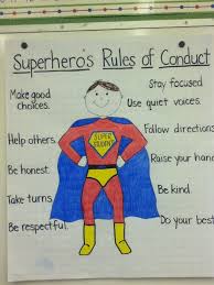 Superhero rules of conduct | Superhero classroom theme, Superhero classroom, Hero classroom theme