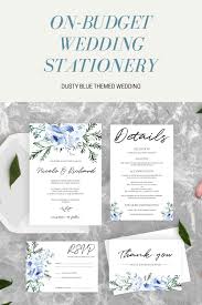 Dusty Blue Wedding Invitation Bundle Digital Template For Etsy Blue Wedding Invitations Light Blue Wedding Invitations Printable Wedding Invitations