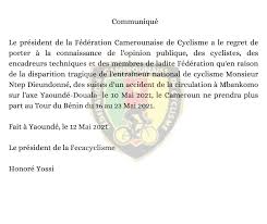 ( 28/12/1959 )28 de diciembre de 1959 (60 años). Cyclisme Le Cameroun Ne Participera Pas Au Tour Du Benin Cameroun Actuel