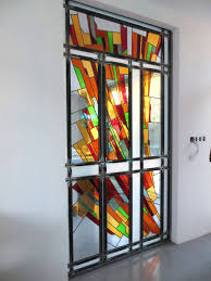 Coulissant Vitrail Creation De Carlo Roccella Www Carlo Roccella Vitrail Com Vitraux Modernes Claustra Vitrail