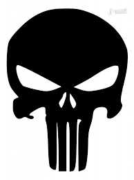 Punisher Skull Stencil Punisher Skull Decal Punisher Logo Skull Stencil