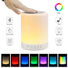 Night Light Bluetooth Speaker Portable Wireless Bluetooth Speakers 7 Color Led Speaker Rechargeable Walmart Com Walmart Com