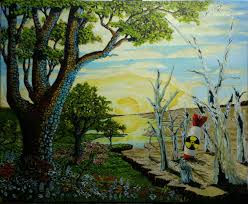 A printout of the 'hunted' species or a pocketbook guide is highly recommended! Wallpaper Trees Drawing Painting Flowers Water Grass Sky Branch Surreal Sun Jungle Dessert Art Tree Autumn Flower Fantasy Oilpainting Tomasljunggren Fantasypainting Bomb Woodland Habitat Natural Environment Botany Atomicbomb