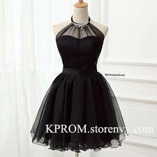 Charming Mini Short Prom Dress Party Dress Black Homecoming Dress Halter Homecoming Dress Short Cocktail Dresses Black Homecoming Dress Dresses Short Cocktail Dress