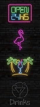 Neon Sign Mockup In 2020 Sign Mockup Neon Signs Mockup