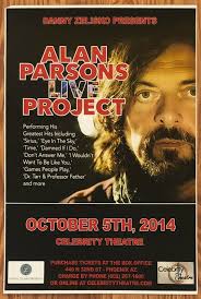 Alan Parsons Live Project Promotional Concert Poster 2014