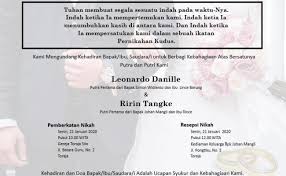 By ismiyanti swposted on february 9, 2021. Contoh Surat Undangan Pernikahan Kristen Protestan Sample Surat Undangan Cute766