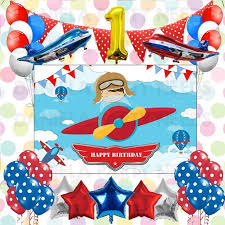 The possibilities were endless when it came to an airplane theme! Airplane Pilot Theme Birthday Party Decoration Set Airplane Pilot Party Theme Decor Set C Shopee Philippines