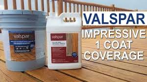 I bought two 5 gallons and then 1 more gallon, of your semi transparent cedar neutral. Staining A Deck Valspar One Coat Exterior Stain And Sealer Transparent Plus Deck Prep Youtube