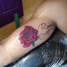 This has to be the loveliest rose tattoo ever drawn in history. Name Tattoos Cool Examples Font Recommendations Designs