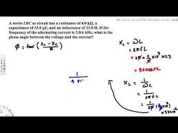 What Is The Phase Angle Between The Voltage And The Current Current Angles Ac Circuit