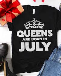 So someone you know's birthday is in july, and you need to find them a unique birthday gift. Queens Are Born In July July Birthday Shirt July Birthday Etsy July Born July Birthday Birthday Shirts