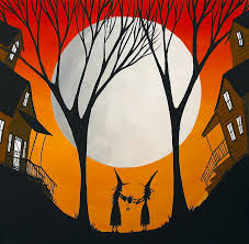 Maybe you would like to learn more about one of these? Cup Of Spiders Halloween Witch Folk Art Painting By Debbie Criswell