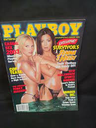 Playboy Magazine August 2003 with Carnie Wilson, Colleen Marie, Jenna &  Heidi | eBay