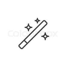 Maybe you would like to learn more about one of these? Magic Wand Tool Outline Icon Linear Stock Vector Colourbox