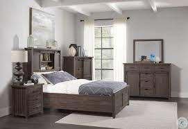 They bring out the rustic character in the logs of your log cabin, will bring out the western decor of your ranch adventure mountain timber frame panel bed with gray panel footboard. Madison County Barnwood Barn Door Storage Panel Bedroom Set From Jofran Coleman Furniture