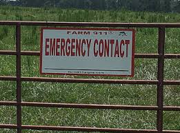 Farm 911 Signs Farm Safety And Emergency Signage Sign Farm Loss Mitigator
