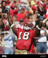 San Francisco 49ers' Fred Amey (18) celebrates a punt returned for a  touchdown against the St. Louis Rams at Monster Stadium in San Francisco