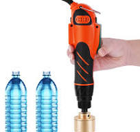 Electric Bottle Capping Machine 60Kg/f Handheld Bottle Cap Sealer Bottle Screwing Sealing Machine for 10-50mm diameter Plastic Bottles 160W 110v
