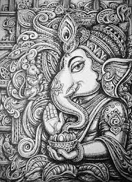 Artistic Ganpati Photo Black And White Artist Marmik Kapadia Lordganesha Art Artist Artgallery Shivartgallery Painting Hinduism Art Ganesha Art Ganesha Drawing
