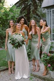 Pin By Abby On Silky Outfit Sage Green Bridesmaid Dress Tea Length Bridesmaid Dresses Sage Bridesmaid Dresses
