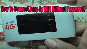 How To Connect Zong 4g Wifi Without Password Successfully Youtube