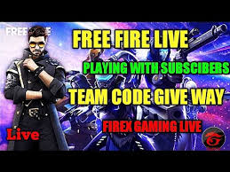 Garena free fire's gameplay is similar to other battle royale games out there. Free Fire Live Team Code Give Way Total Gaming Live Gyan Gaming Live Two Side Gamer Live Youtube