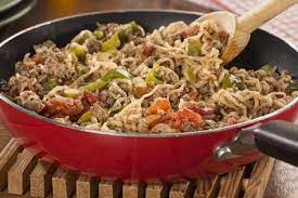 Ground beef, noodles, corn and tomatoes make a complete meal in one skillet, says recipe creator windedmama. Beef With Noodles Diabetic Dinner Recipe Everydaydiabeticrecipes Com